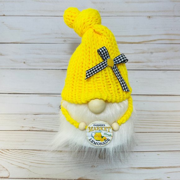 Lemon Gnome, Tiered Tray Decor, Rae Dunn Inspired Summer Display Accessory - Picture 1 of 3